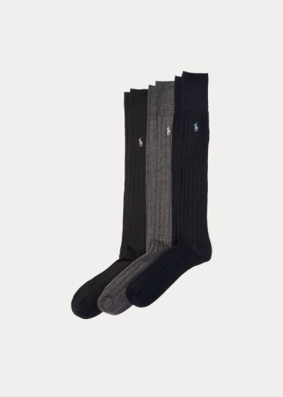 Men's Polo Ralph Lauren Mercerized Slack 3-Pack Socks | 349865CYD